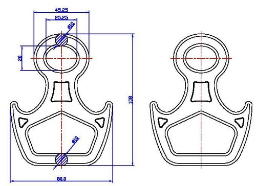  Спусковое устройство Вертикаль 8 рогатая малая дюраль в Самаре  