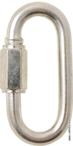  Карабин-рапид "Link 10 zn" стальной овальный, оцинкованный в Самаре  