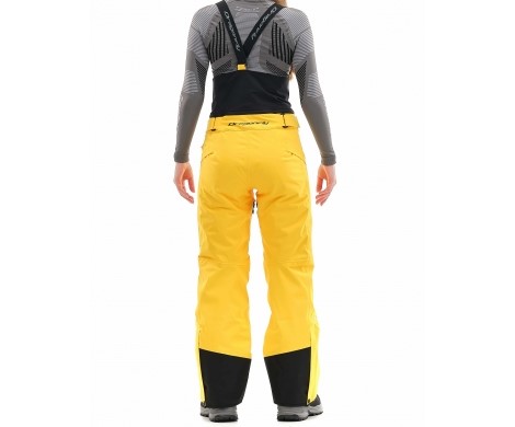Брюки горнолыжные Dragonfly Gravity Premium Woman Yellow-Dark Ocean в Самаре