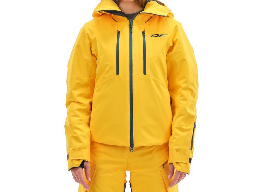 Куртка горнолыжная Dragonfly утепленная Gravity Premium Woman Yellow-Dark в Самаре