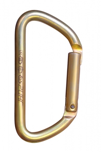  Карабин Ринг сталь трапеция с прямой защелкой (keylock) 22 кН в Самаре  