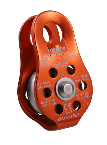  Блок-ролик одинарный Спасатель Люкс дюраль Венто в Самаре  