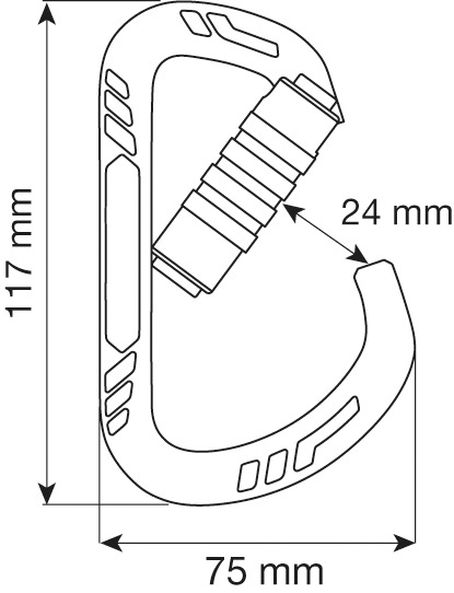  Карабин Camp GUIDE XL 3LOCK - Titanium в Самаре  