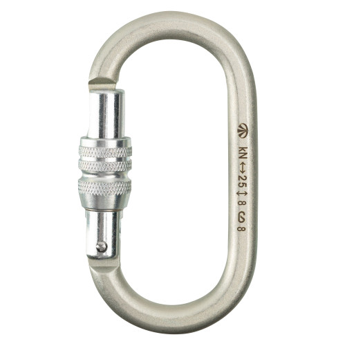  Карабин Вертикаль овал стальной Люкс с муфтой (кейлок) в Самаре  