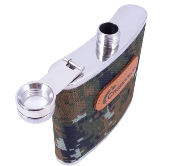 Фляга Следопыт оплетка из oxford camo pixel 280 мл