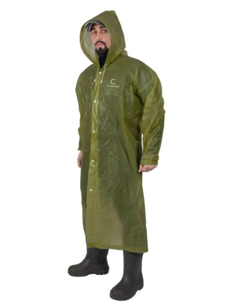 Плащ-дождевик Следопыт EVA 68х120см на кнопках army green