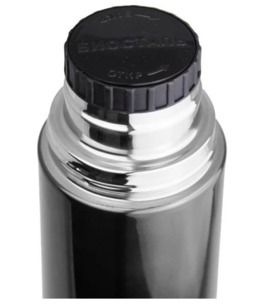 Термос Биосталь 0,75л.с узкой горловиной вороненая сталь NB-750V