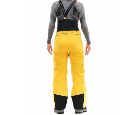 Брюки горнолыжные Dragonfly Gravity Premium Woman Yellow-Dark Ocean в Самаре