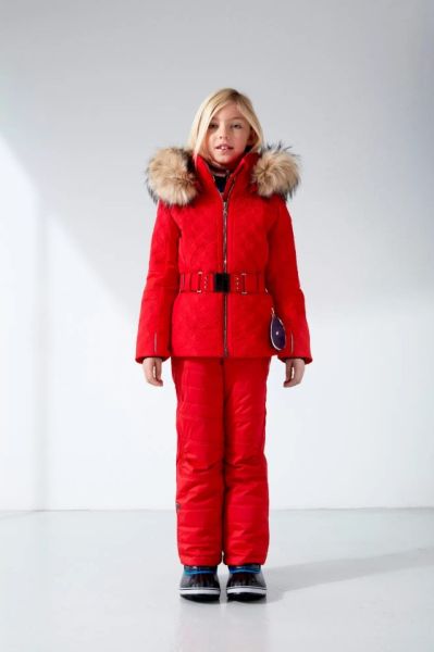 Куртка горнолыжная Poivre Blanc с иск.мехом W21-1003-JRGL/A красный в Самаре