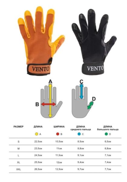  Перчатки Венто Гарда черный в Самаре  
