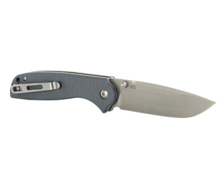 Нож Ganzo складной с клипсой серый G6803-GY