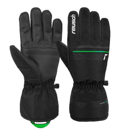 Перчатки Reusch Snow King Black/Neon Green в Самаре
