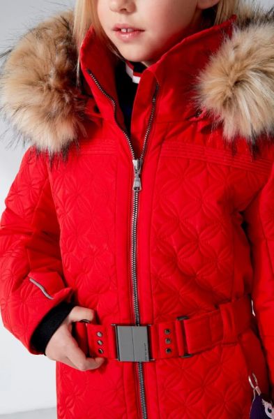 Куртка горнолыжная Poivre Blanc с иск.мехом W21-1003-JRGL/A красный в Самаре