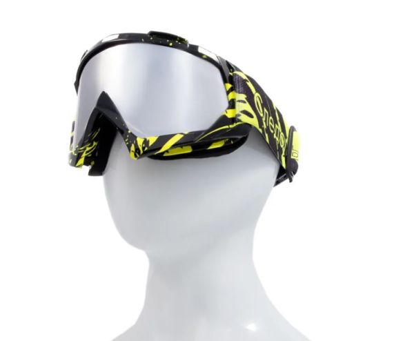 Купить очки мотоциклетные/снегоходные следопыт м6,линзы chrome silver+ transparent в Самаре