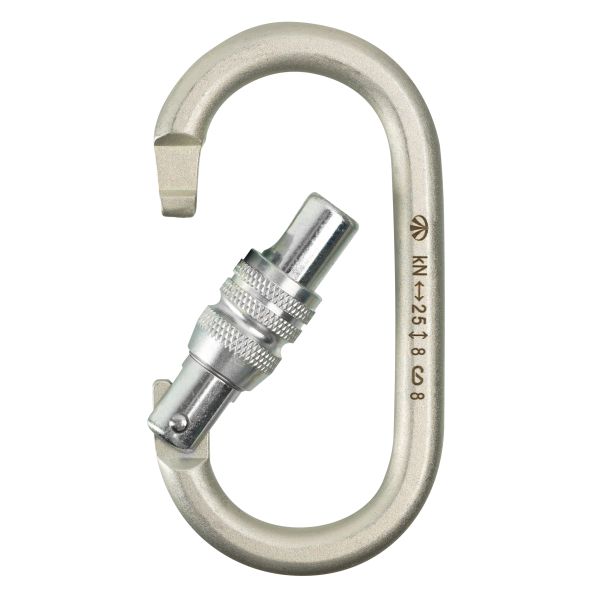  Карабин Вертикаль овал стальной Люкс с муфтой (кейлок) в Самаре  