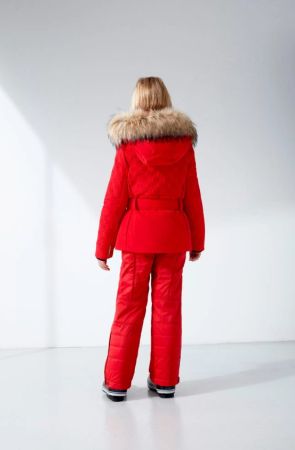 Куртка горнолыжная Poivre Blanc с иск.мехом W21-1003-JRGL/A красный в Самаре