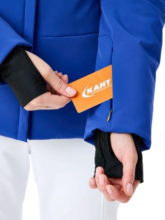 Куртка горнолыжная Poivre Blanc с иск.мехом W24-0802-WO/A синий в Самаре