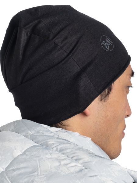 Шапка Buff Polar&Ecostretch Solid Black в Самаре
