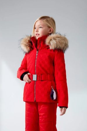 Куртка горнолыжная Poivre Blanc с иск.мехом W21-1003-JRGL/A красный в Самаре