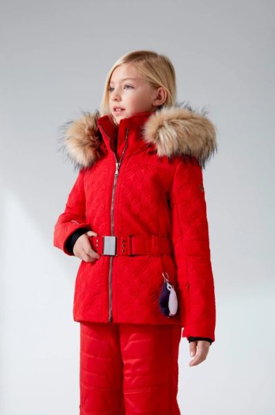 Куртка горнолыжная Poivre Blanc с иск.мехом W21-1003-JRGL/A красный в Самаре