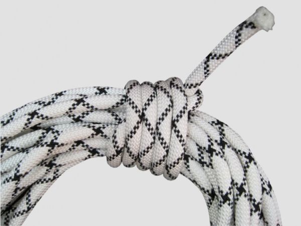  Веревка Шнур статика д.10 мм.48 пр.аб белый в Самаре  