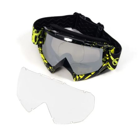 Купить Очки мотоциклетные/снегоходные Следопыт М6,линзы chrome silver+ transparent в Самаре